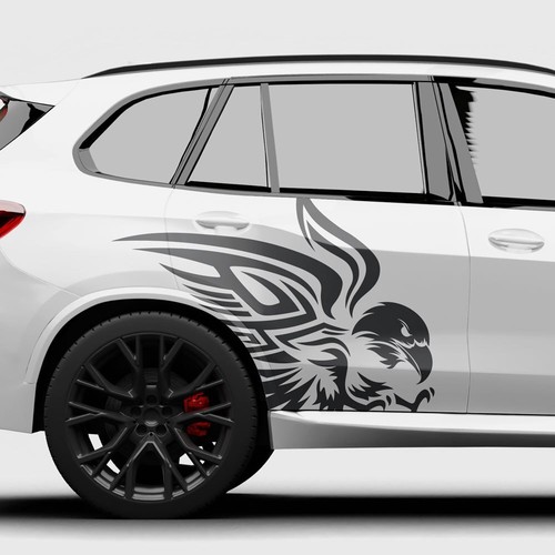 Auto aufkleber adler - adler, tribal