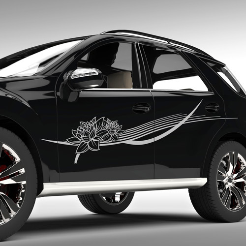 Seitendekor lotus blumen - seitendekor,