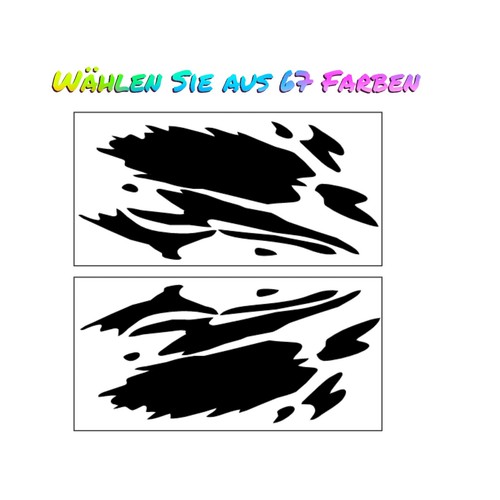 Auto aufkleber flecken - 2x,