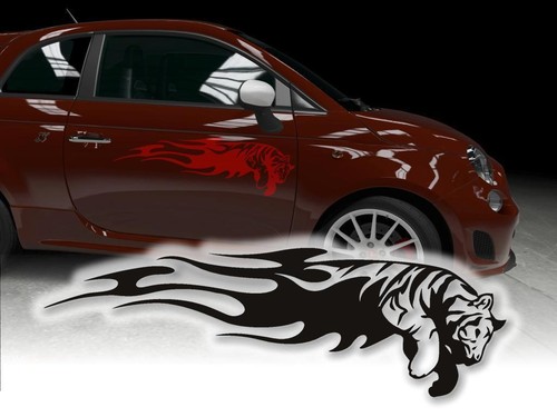 Auto aufkleber tiger flammen - auto,