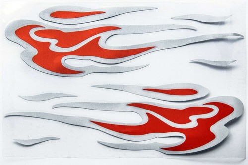 Flammen aufkleber tuning - 2x,