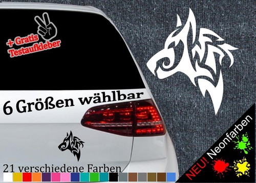 Wolf aufkleber tattoo - aufkleber, tribal
