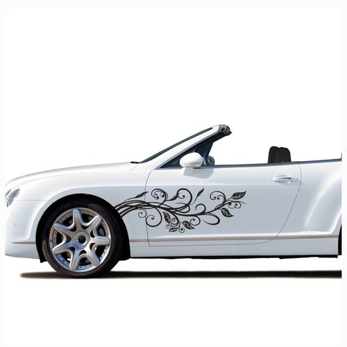 Autoaufkleber hibiskus blumen - autoaufkleber,