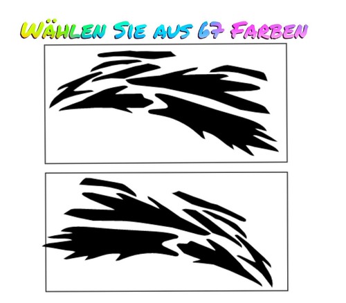 Auto aufkleber flecken - 2x,